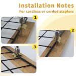 Fence Nails - 1.8 in Steel Wire Fencing Staple for Softwoods, Reuse Fence Staple Fasteners Nails with Wire Fixer, for Wire Mesh and Woven Fencing (1.8IN*90PCS) - Image 2